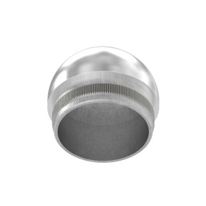 Terminale semisferico per tubo Ø42,4 mm AISI 316 sat.