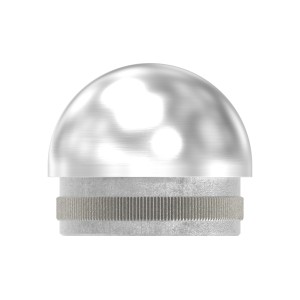 Terminale semisferico per tubo Ø42,4 mm AISI 316 sat.