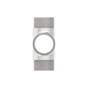 Raccordo a croce per tubo 33,7x2 mm AISI 304 sat.