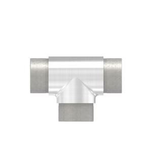 Raccordo a 4 vie per tubo 33,7x2 mm AISI 304 sat.