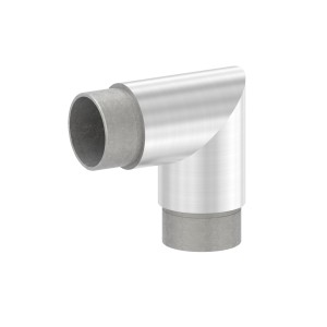 Raccordo tubo 90° AISI 316 satinato Ø21,3x2 mm