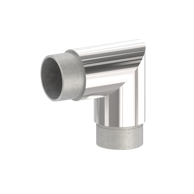 Raccordo angolo 90° per tubo 42,4x2 mm AISI 316