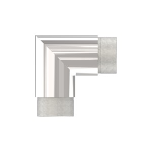 Raccordo angolo 90° per tubo 42,4x2 mm AISI 316