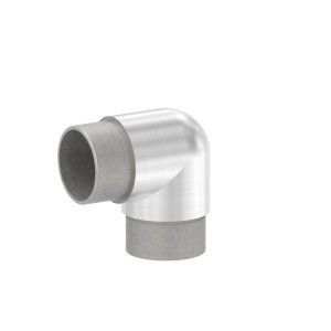 Raccordo per tubo 90° Ø26,9x2 mm AISI 316 satinato
