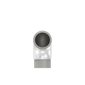 Raccordo curva 90° per tubo 21,3x2 mm AISI 304 sat.