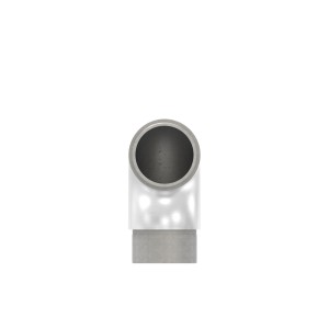 Raccordo curva 90° per tubo 21,3x2 mm AISI 304 sat.