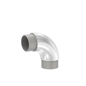 Raccordo curva 90° per tubo Ø26,9x2 mm AISI 316 sat.