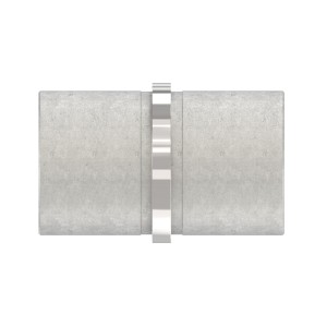 Raccordo diritto con anello Ø42,4x2 mm AISI 316 lucido