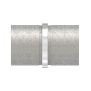 Raccordo diritto con anello Ø60,3x2 mm AISI 304 sat.