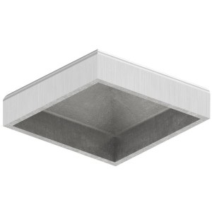 Terminale a piramide 90x90 mm AISI 304 satinato