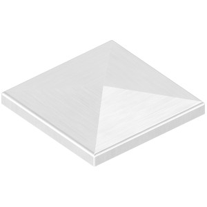 Terminale a piramide 100x100 mm AISI 304 satinato