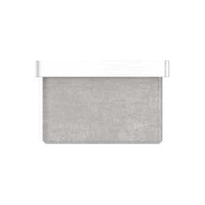 Tappo per tubo 40x40x3 mm con filetto M8 AISI 304