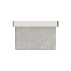 Tappo per tubo 40x40x2 mm con filetto M8 AISI 316