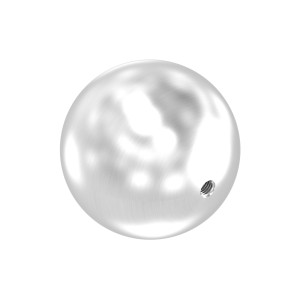 Sfera inox 25 mm filettata M6 AISI 304 satinata