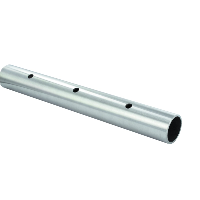 Tubo forato passante d 33,7 mm con fori d 10,2 mm L (IN101-311-04)
