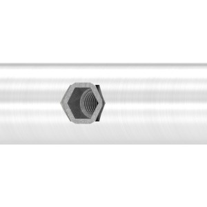 Guida porta scorrevole Ø25mm AISI 304 satinato