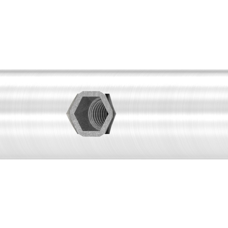 Guida porta scorrevole Ø25mm AISI 304 satinato