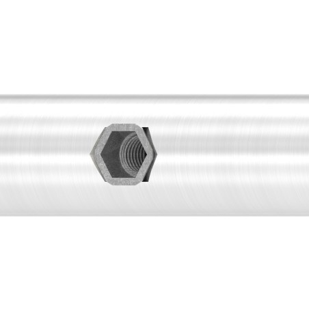 Guida porta scorrevole Ø25mm AISI 304 satinato