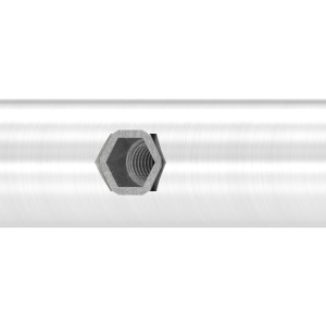 Guida porta scorrevole Ø25mm AISI 304 satinato