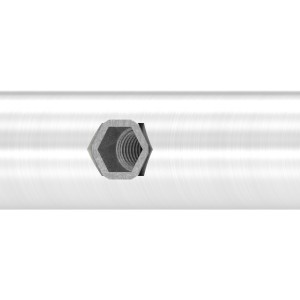 Guida porta scorrevole Ø25 AISI 304 satinato 2100 mm