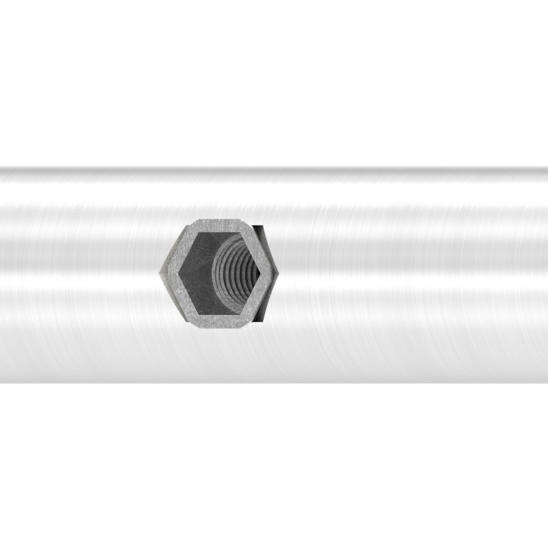Guida porta scorrevole Ø25 AISI 304 satinato 2100 mm