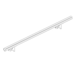 Corrimano 42,4 mm con 2 supporti per corrimano tappato (IN105-321)