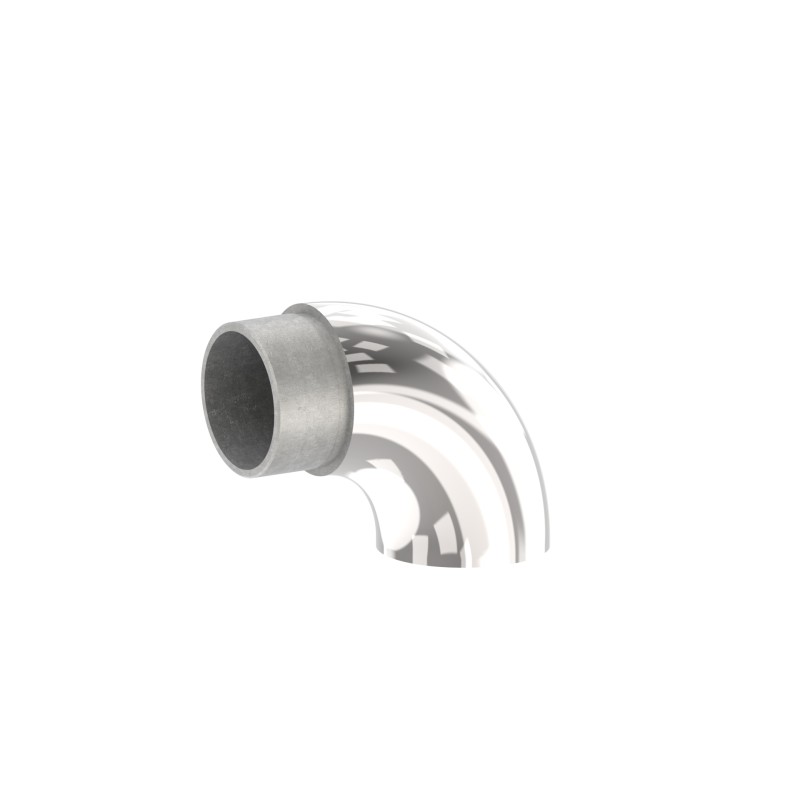Raccordo per tubo terminale curvo 90° AISI316 Ø42,4mm