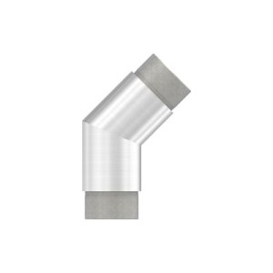 Raccordo a 135° per tubo Ø42,4 mm AISI 304 satinato
