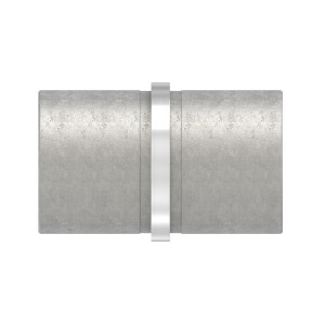 Raccordo diritto con anello AISI 304 per tubo Ø42,4 mm