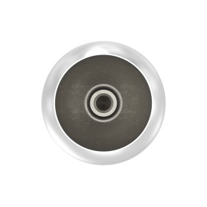 Terminale sferico Ø55 per tubo 42,4 mm AISI 316 sat.