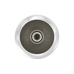 Terminale sferico Ø55 per tubo 42,4 mm AISI 316 sat.