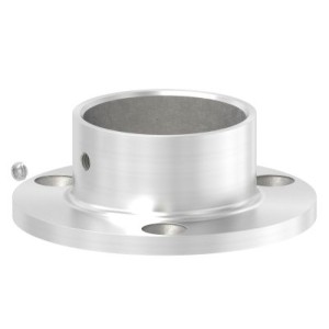 Raccordo per tubo Ø25x2 mm attacco a muro AISI 304