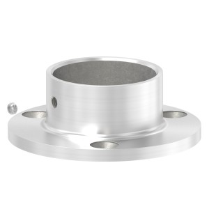 Raccordo per tubo Ø25x2 mm attacco a muro AISI 304