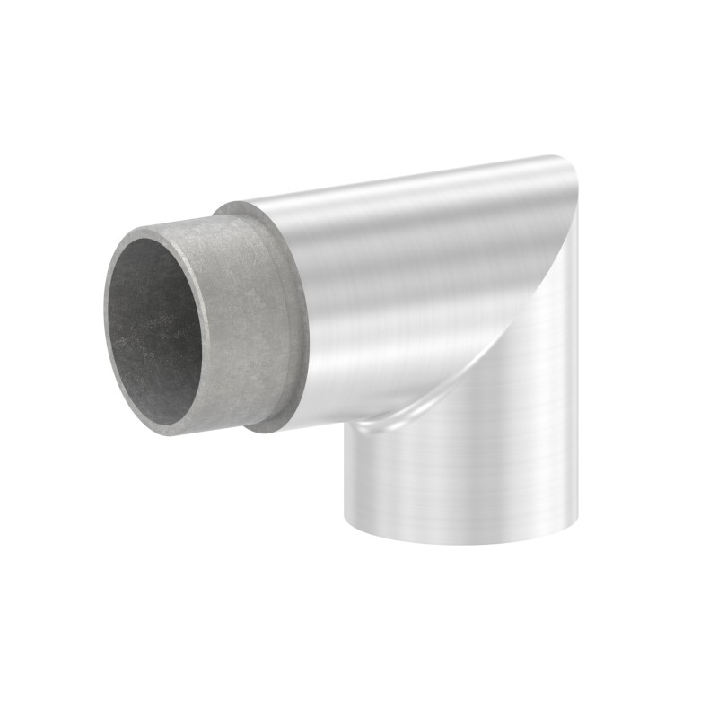 Raccordo terminale 90° per tubo 33,7x2 mm AISI 304