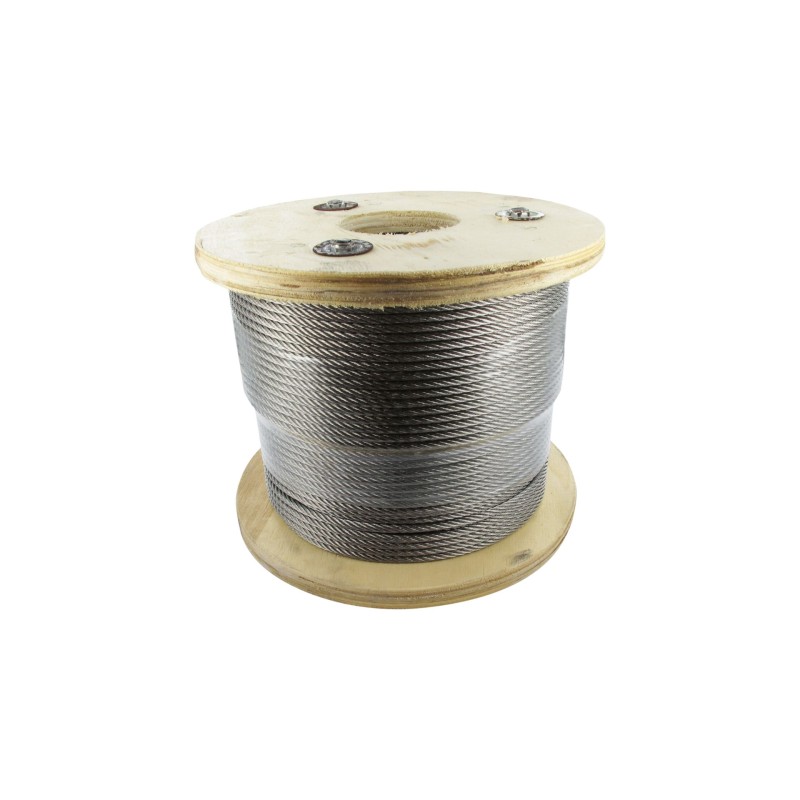 Fune inox AISI 316 7x7 Ø4 mm 100 m