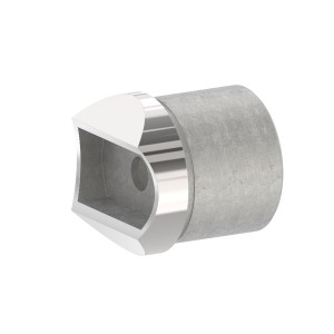 Raccordo montante/corrimano Ø42,4 mm AISI 316 lucido