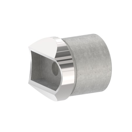 Raccordo montante/corrimano Ø42,4 mm AISI 316 lucido