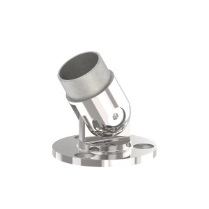 Raccordo per tubo 42,4x2 mm snodabile AISI 316 lucido