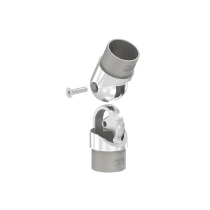 Raccordo per tubo snodato passaggio cavo Ø48,3 AISI 304
