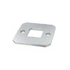 Piastra di ancoraggio tagliata a laser per tubo quadro 40x40x2mm aisi 304