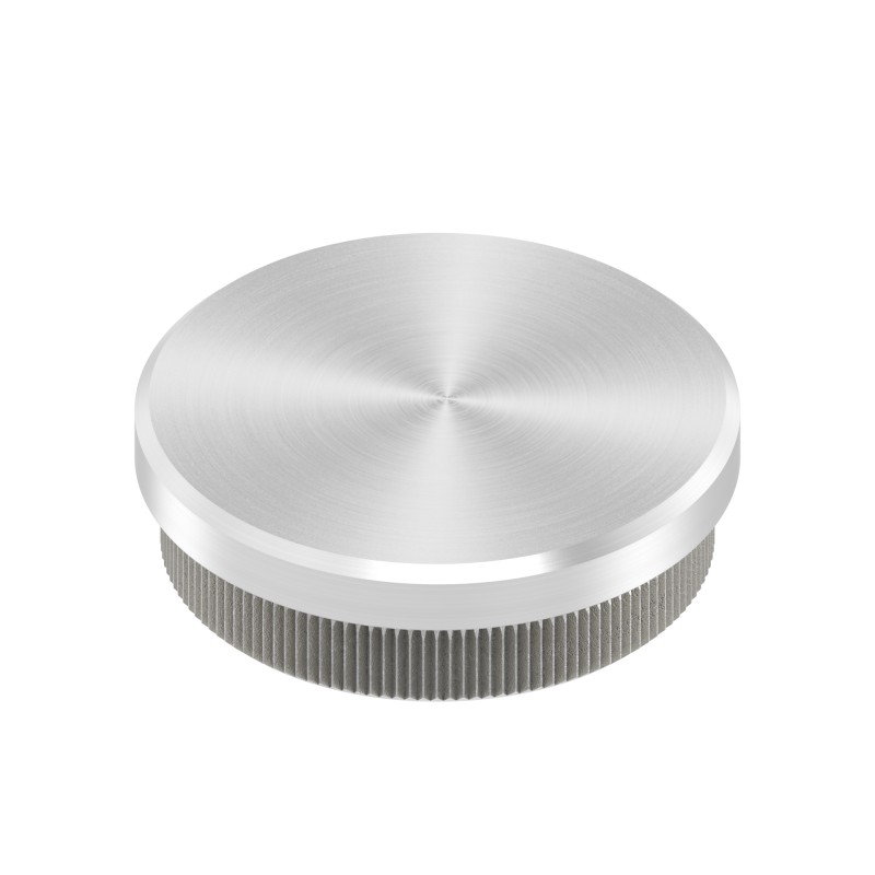 Terminale piatto pieno Ø48,3x2 mm in AISI 304 sat.