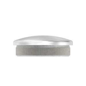 Terminale bombato pieno Ø33,7x2 mm AISI 304 satinato