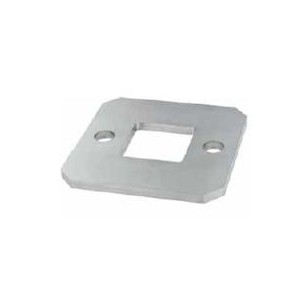 Piastra di ancoraggio tagliata a laser grezza per tubo quadro 40x40x2mm aisi 304