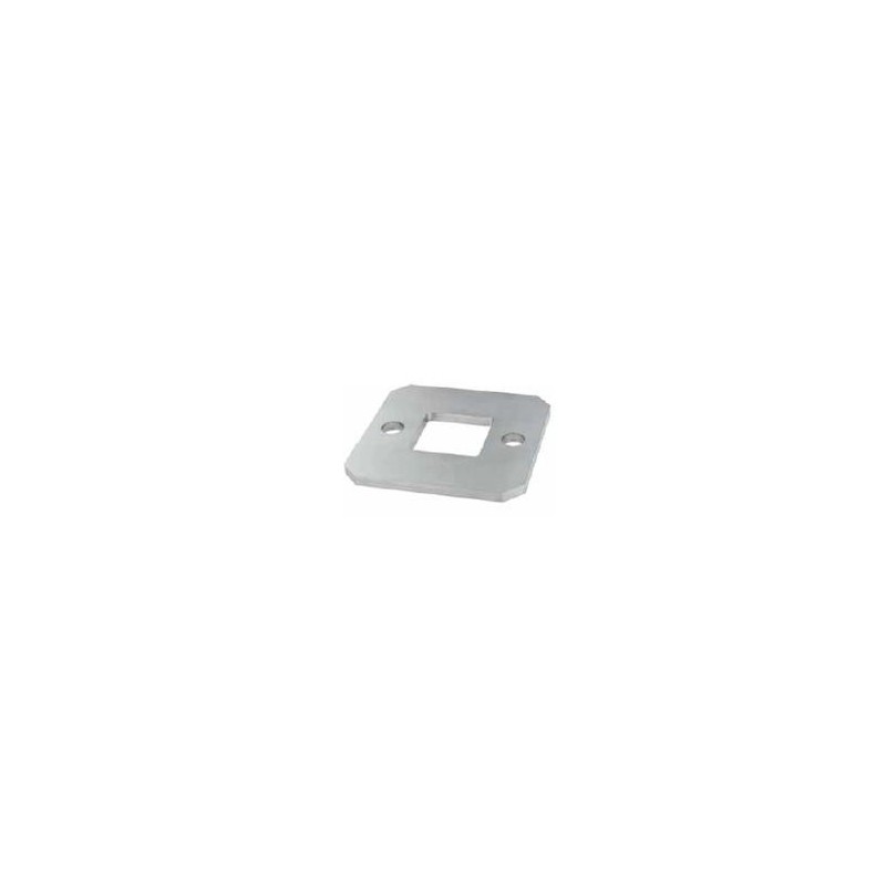 Piastra di ancoraggio tagliata a laser grezza per tubo quadro 40x40x2mm aisi 304