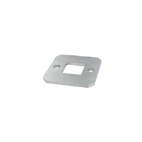 Piastra di ancoraggio tagliata a laser grezza per tubo quadro 40x40x2mm aisi 304