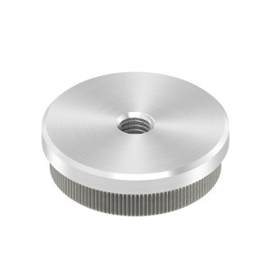 Terminale piatto pieno Ø48,3x2 mm AISI 304 satinato