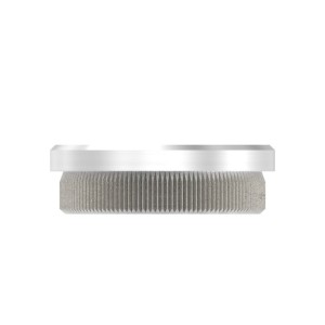 Terminale piatto pieno Ø48,3x2 mm AISI 304 satinato
