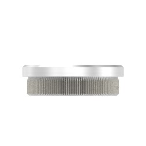 Terminale piatto pieno Ø48,3x2 mm AISI 304 satinato