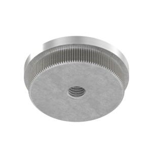Terminale piatto pieno Ø48,3x2 mm AISI 304 satinato