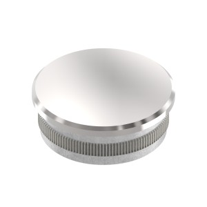 Terminale piatto per tubo Ø42,4x2 mm AISI 316 lucido